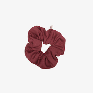 The Girl Club - Ruby Rib Cotton Scrunchie -- Ruby