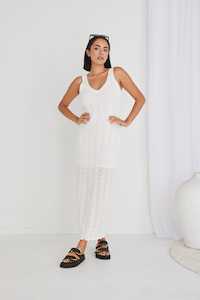 Womenswear: IVY + JACK - Voyage Knit Dress - Ivory