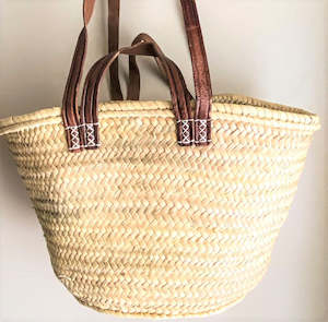 Woven Palm Market Bag