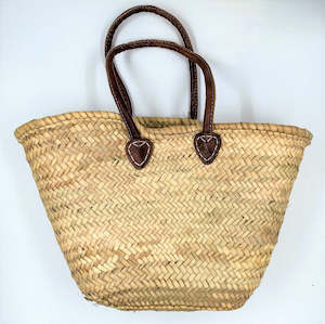 Woven Palm Market Bag