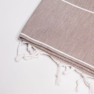 Turkish Towels: Classic Sand Brown Turkish Towel