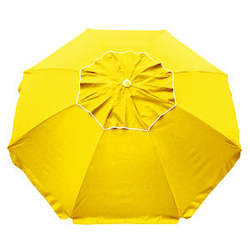 Beachcomber 210cm Beach Umbrella - Yellow