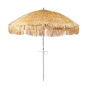 Hula 210cm BEACH Umbrella - Raffia Thatch