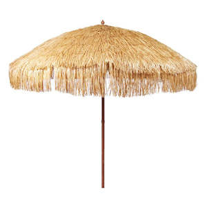 Hula 240cm MARKET Umbrella - Raffia Thatch