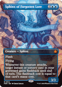 MTG Single: Sphinx of Forgotten Lore (Borderless) [Foundations]