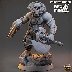 Doblar Grakk - The Mammoth Ogres of Skull Mountain | BeaMini Print to Order Miniatures