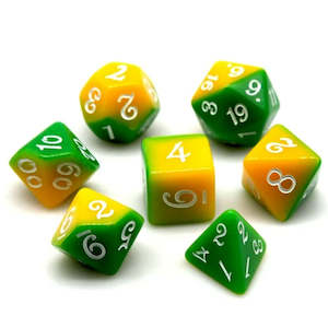 Gamgee's Garden - 7 Piece Polyhedral Dice Set + Dice Bag