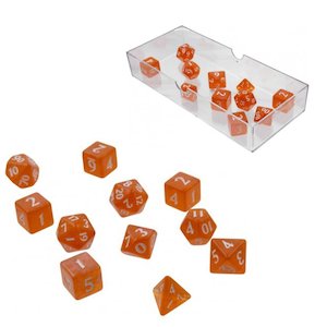 Eclipse 11 Dice Set: Pumpkin Orange