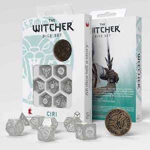 The Witcher Ciri - The Lady of Space and Time Dice Set (with coin) by Q Workshop