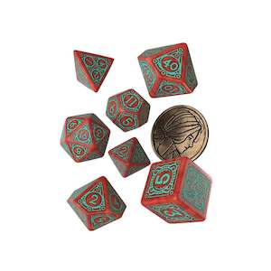 The Witcher Dice Official Witcher Themed Dice: The Witcher - Triss - Merigold the Fearless (with coin) by Q Workshop