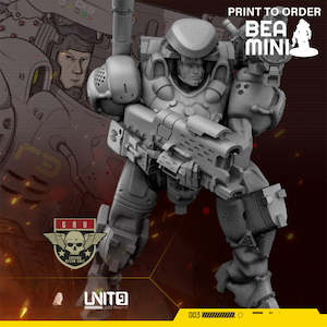 Cyberpunk Soldier MTS - Manned Tank Suit | BeaMini Print to Order Miniatures