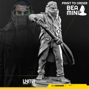 Miniatures: Cyberpunk Mr. Goro | BeaMini Print to Order Miniatures