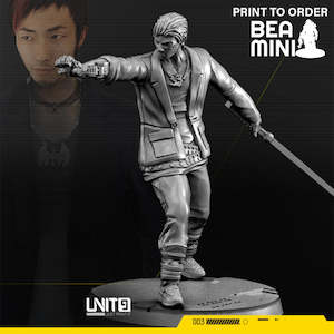 Miniatures: Cyberpunk Tetsuo Kenji | BeaMini Print to Order Miniatures