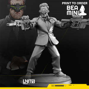 Miniatures: Cyberpunk Mr. Satoru | BeaMini Print to Order Miniatures