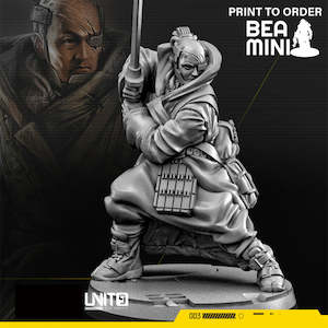 Cyberpunk Hirotaro Ronin | BeaMini Print to Order Miniatures