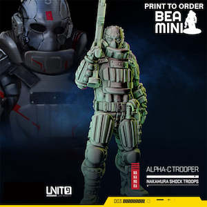 Alpha-C Trooper | BeaMini Print to Order Miniatures