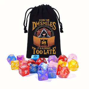 Dice Accessories Dice Bags Cases Trays And Towers: When the Dm Smiles It Is Already Too Late Dice Bag