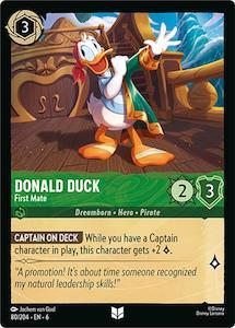 Disney Lorcana Singles: Donald Duck - First Mate (80/204) [Azurite Sea]