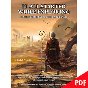 Kiwi Rpgs: It All Started While Exploring - Adventure Hooks & NPC's For Your Games - The PDF | Bea DnD Games