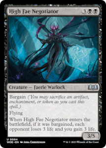 High Fae Negotiator [Wilds of Eldraine]