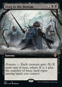 Drag to the Bottom (Extended Art) [Dominaria United]