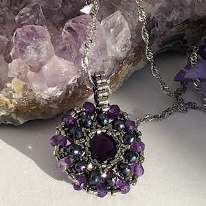 Amethyst Mandala Pendant