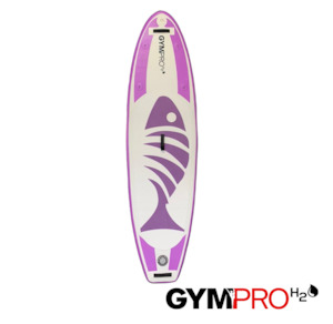 GymPro H2O Youth Inflatable Stand Up Paddle Board Purple Fish