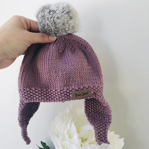 Aoraki Merino Hat - Mauve