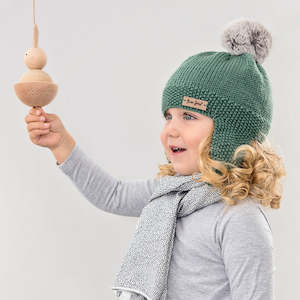 Aoraki Merino Hat - Forest Green