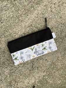 Pencil Case - Floral and Rabbits