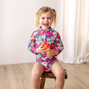 Harper Swimsuit | Retro Daisies