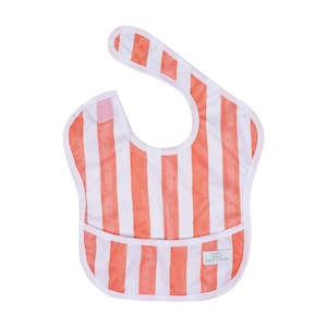 Classic Bib | Coral Stripes