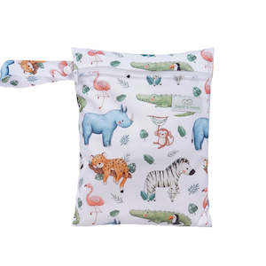 Medium Wet Bag | Zoo Babies