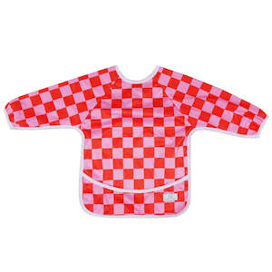 Sleeved Bib | Raspberry Slice