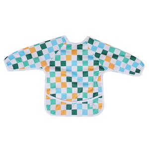 Sleeved Bib | Retro Checkerboard