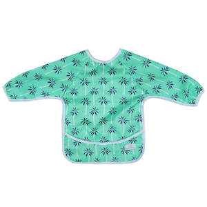 Sleeved Bib | Mint Tropics