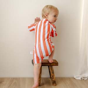 Emerson Swimsuit | Coral Stripes