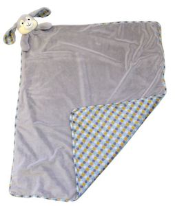 Toy: Grey Polkadot Bunny Cubbies Blanket