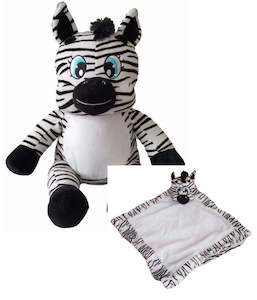 Toy: Zebby the Remembears Zebra and Cuddle Blanket Combo