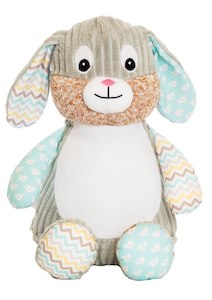 Toy: Mint Harlequin Cubbie Bunny