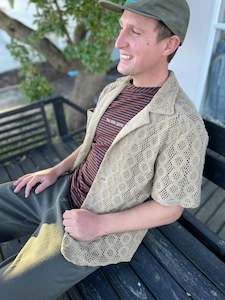 Clothing manufacturing - mens and boys: Crochet shirt - One off Medium