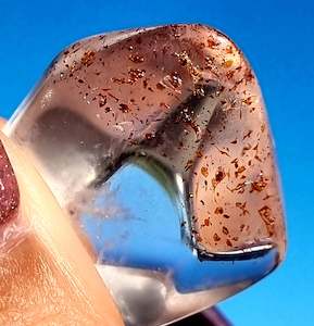 Disco Fire Quartz: Hematoid In Quartz aka Disco Fire Quartz Freeform