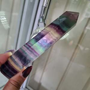 Rainbow Fluorite Large Point