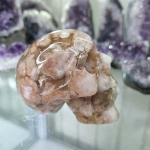 Flower Agate Skull