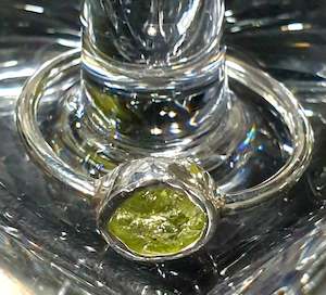 Peridot Stirling Silver Ring