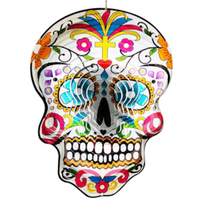 Sugar Skull Wind Spinner