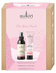 Sukin The Rose Pack Toner And Nail Cream 125ml & 50ml