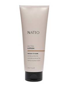 Natio Self Tan Lotion Medium To Dark 210ml