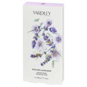 YARDLEY  LAVENDRE LUXURY SOAPS 3x 100G