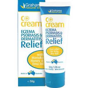 Treatments: Grahams C+ ECZEMA  DERMATITIS  RELIEF CREAM 50G